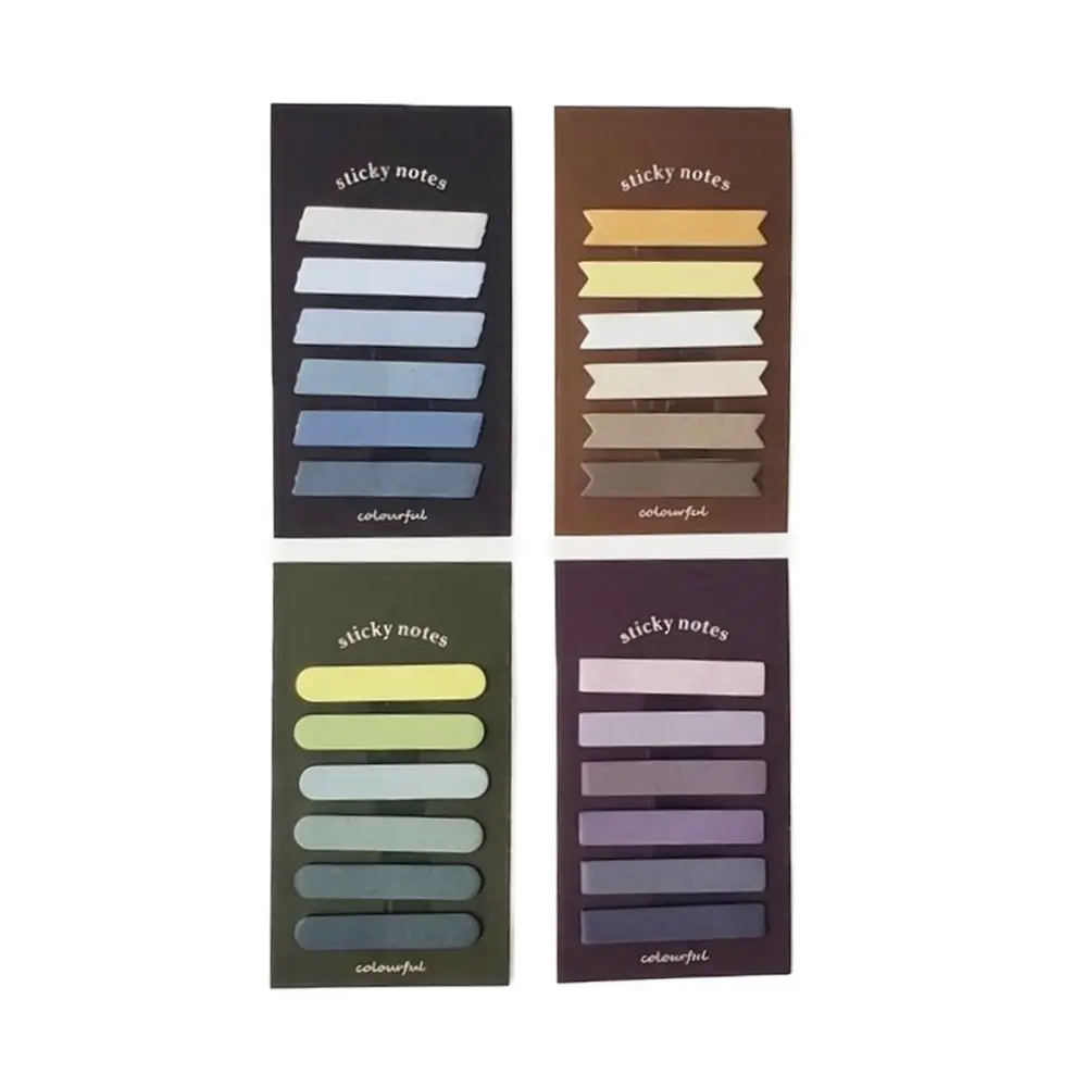 4 نوع استیک نوت ایندکس 6 تکه colourful