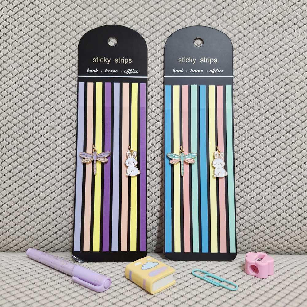 دو طرح از استیک نوت نواری بلند Sticky Strips