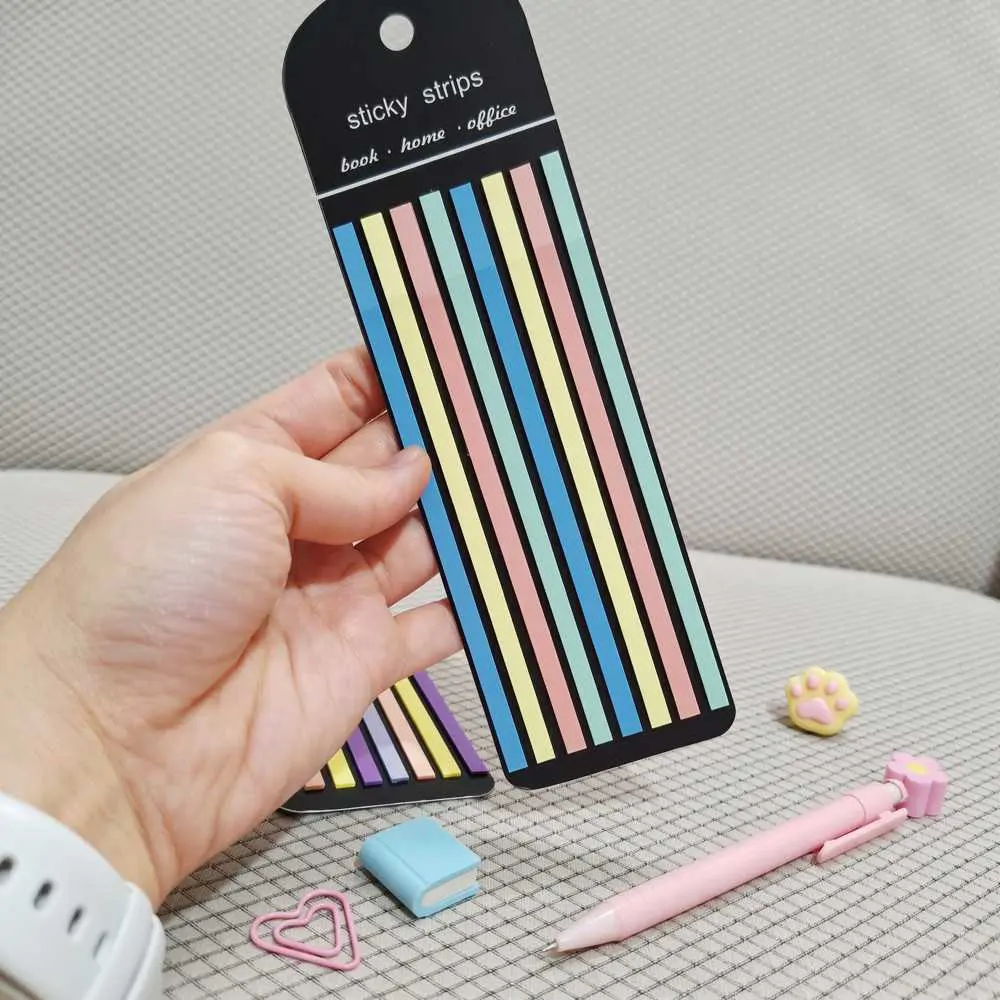 استیک نوت نواری بلند Sticky Strips طیف سبزآبی