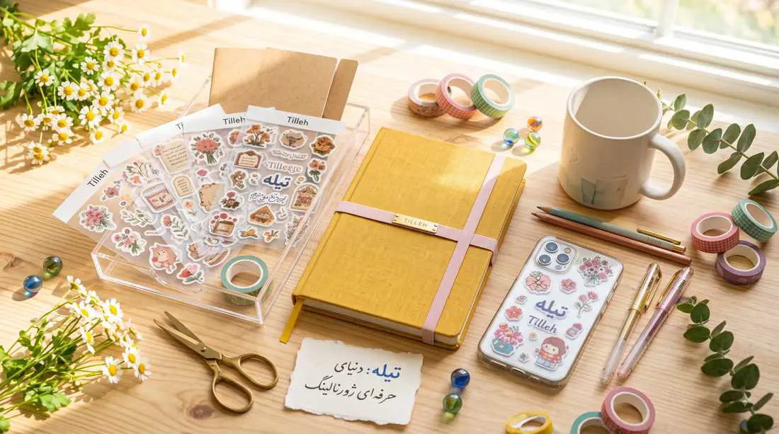 دسته بندی استیکر شفاف فانتزی تیله